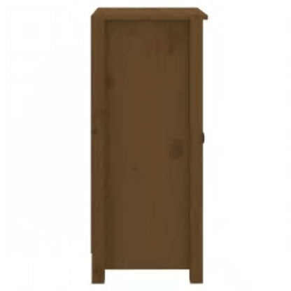 Dressoir 39x35x80 cm massief grenenhout honingbruin