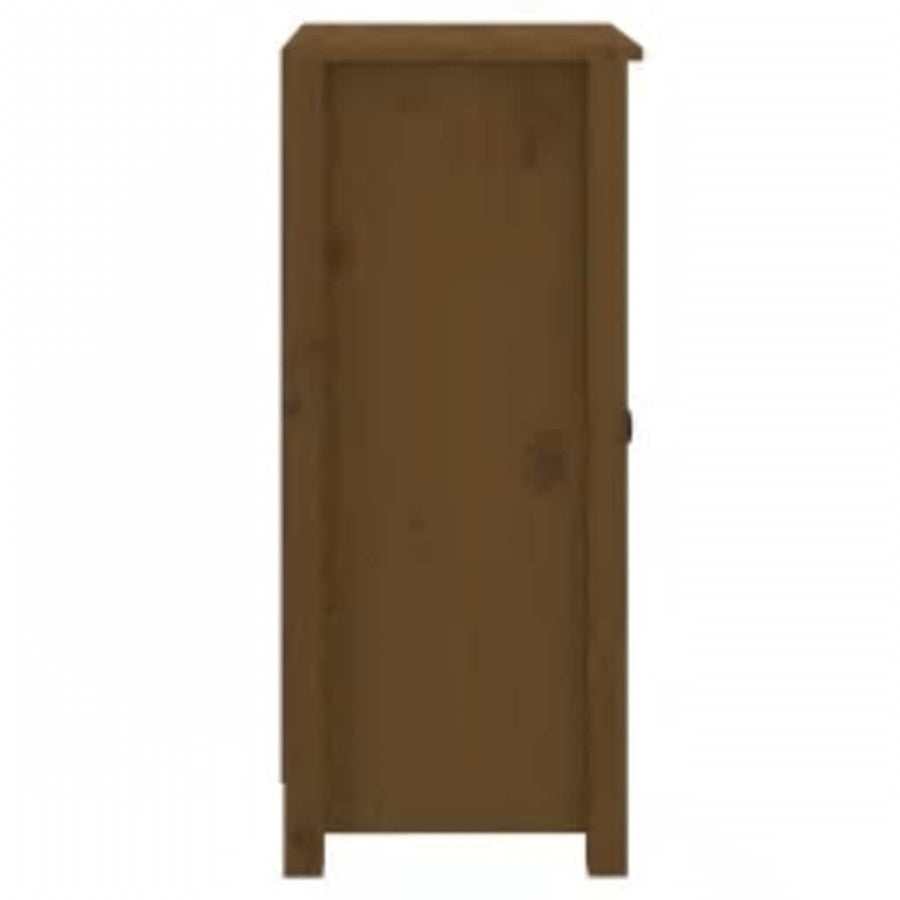 Dressoir 39x35x80 cm massief grenenhout honingbruin