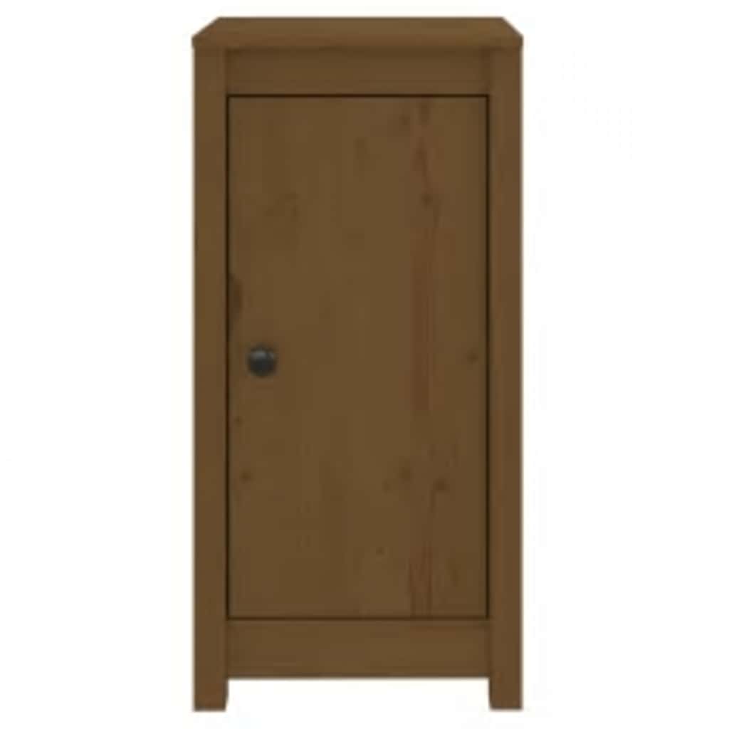 Dressoir 39x35x80 cm massief grenenhout honingbruin