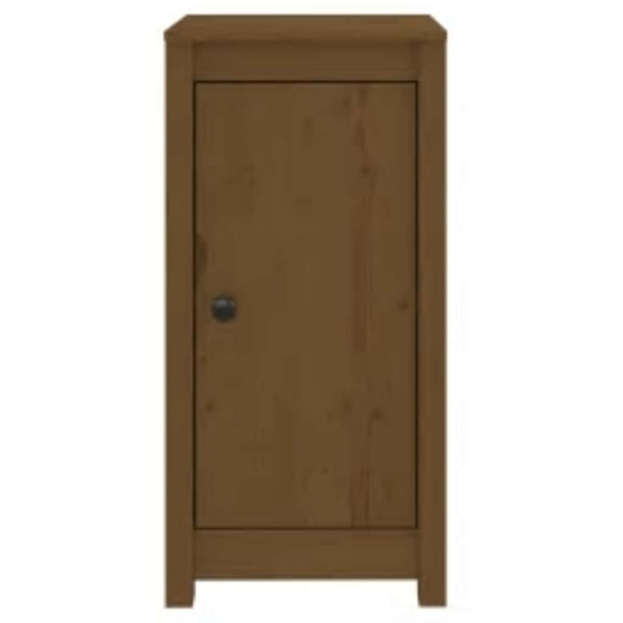 Dressoir 39x35x80 cm massief grenenhout honingbruin