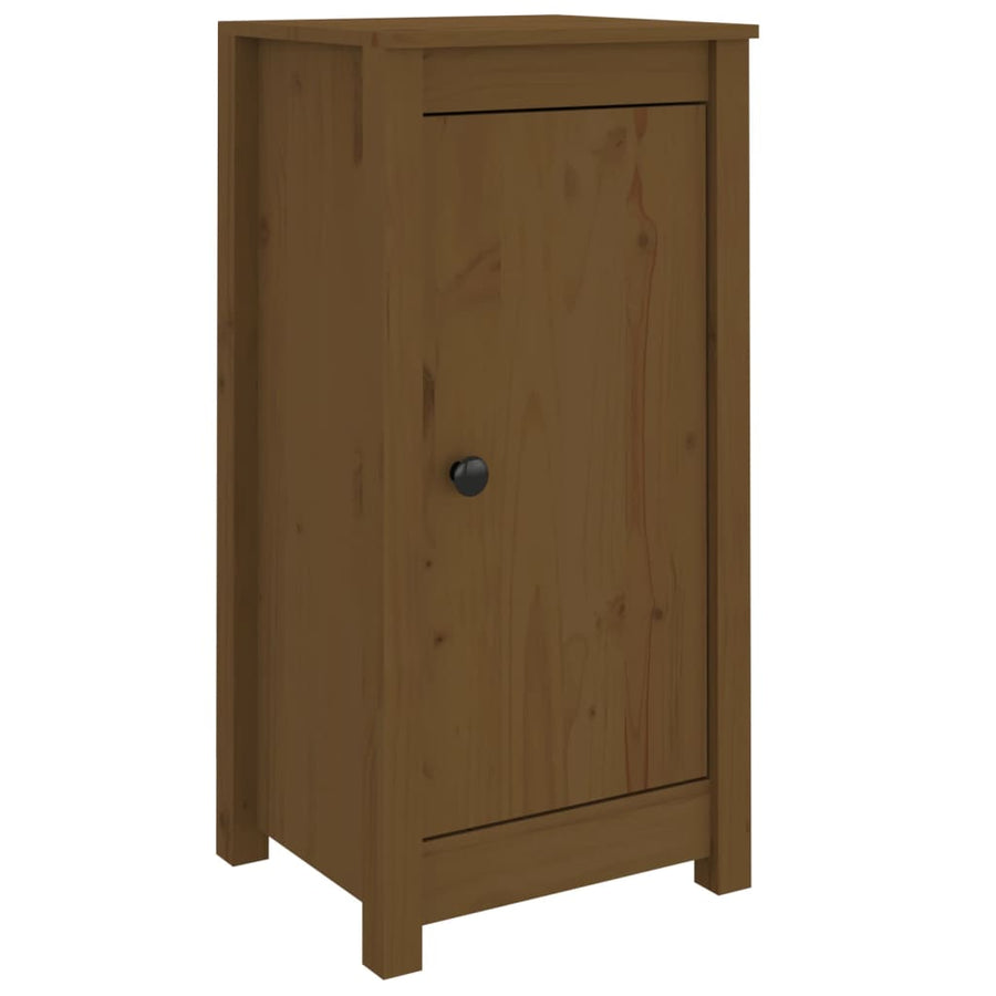 Dressoirs 2 St 40X35X80 Cm Massief Grenenhout Honingbruin