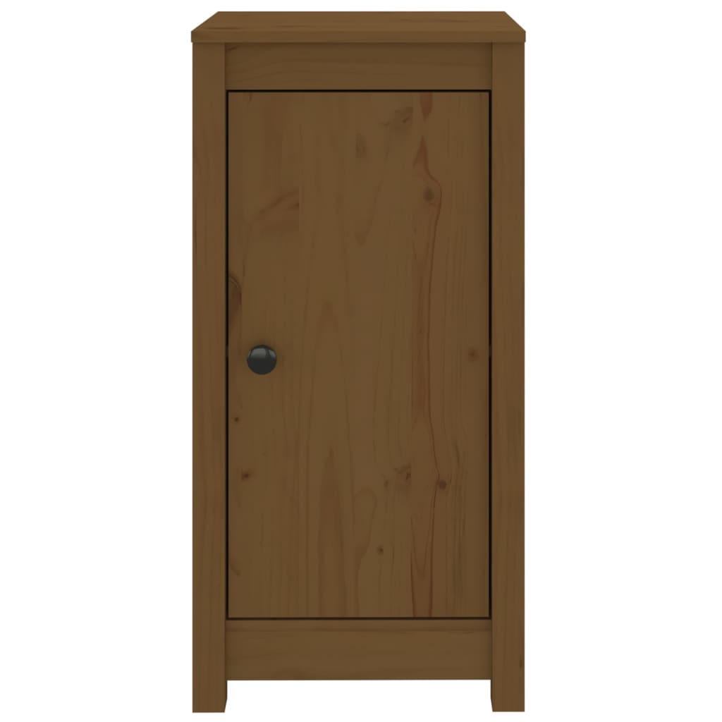 Dressoirs 2 St 40X35X80 Cm Massief Grenenhout Honingbruin