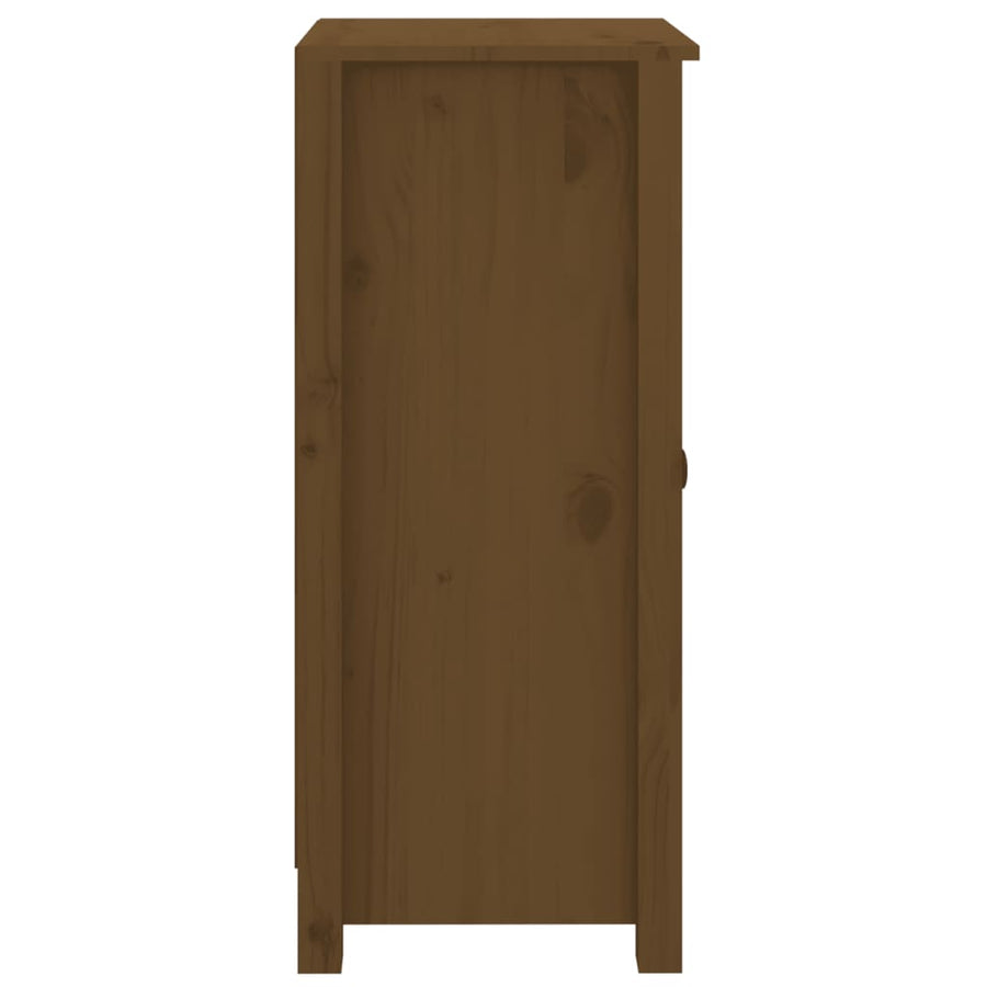 Dressoirs 2 St 40X35X80 Cm Massief Grenenhout Honingbruin