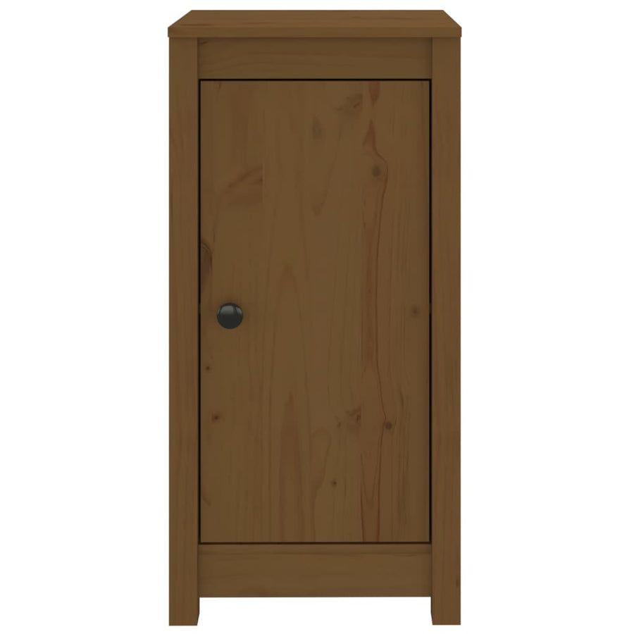 Dressoirs 2 St 40X35X80 Cm Massief Grenenhout Honingbruin