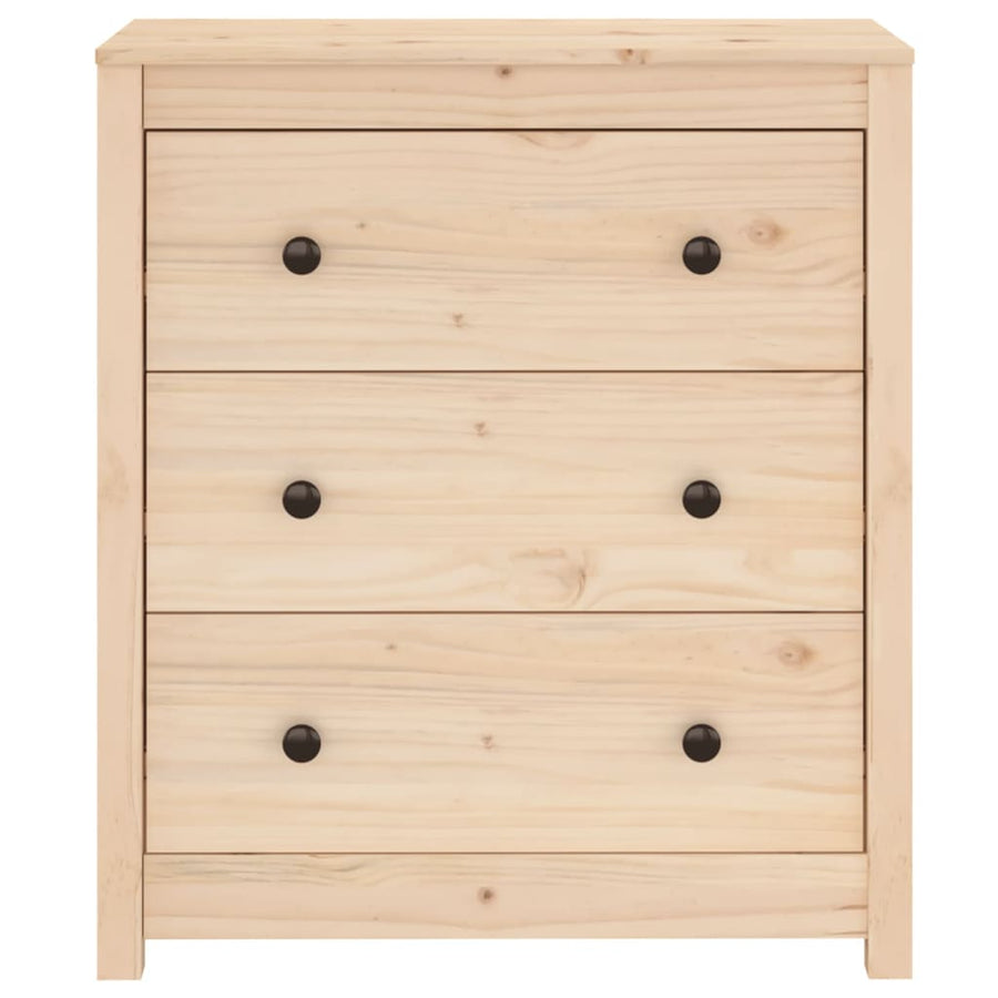 Dressoir 70X35X80 Cm Massief Grenenhout