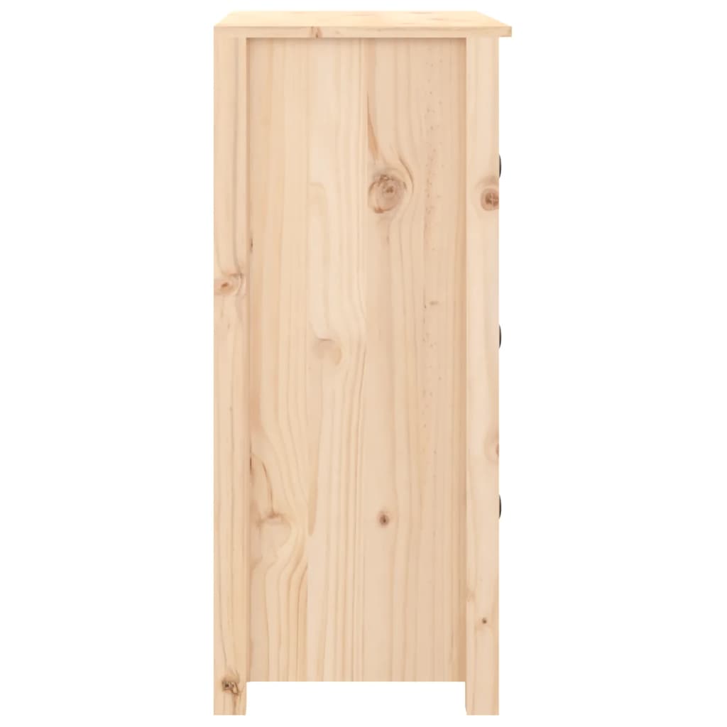 Dressoir 70X35X80 Cm Massief Grenenhout