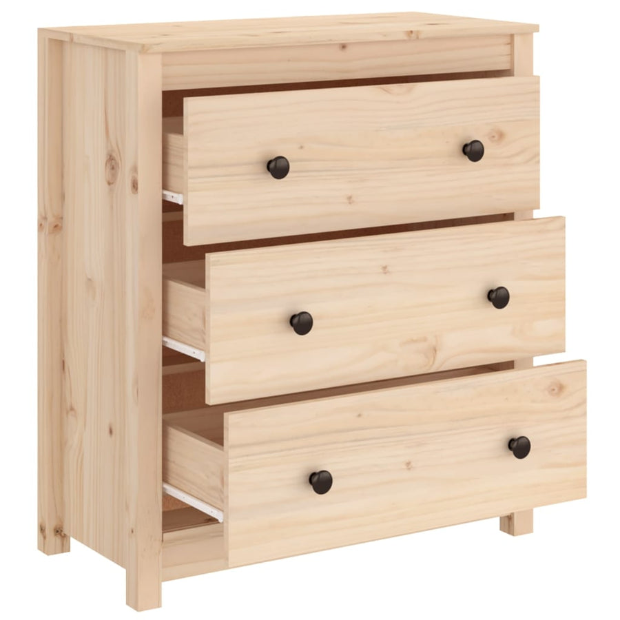 Dressoir 70X35X80 Cm Massief Grenenhout