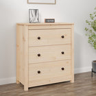 Sideboard 70x35x80 cm solid pine wood