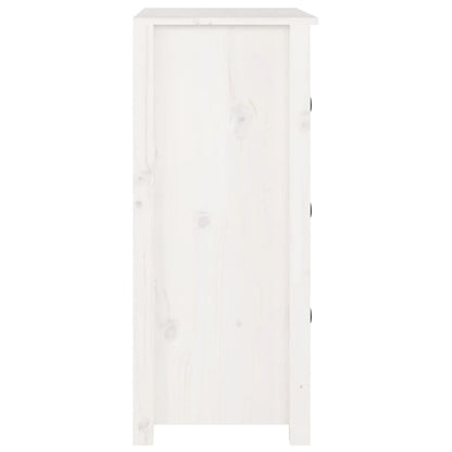 Dressoir 70x35x80 cm massief grenenhout wit