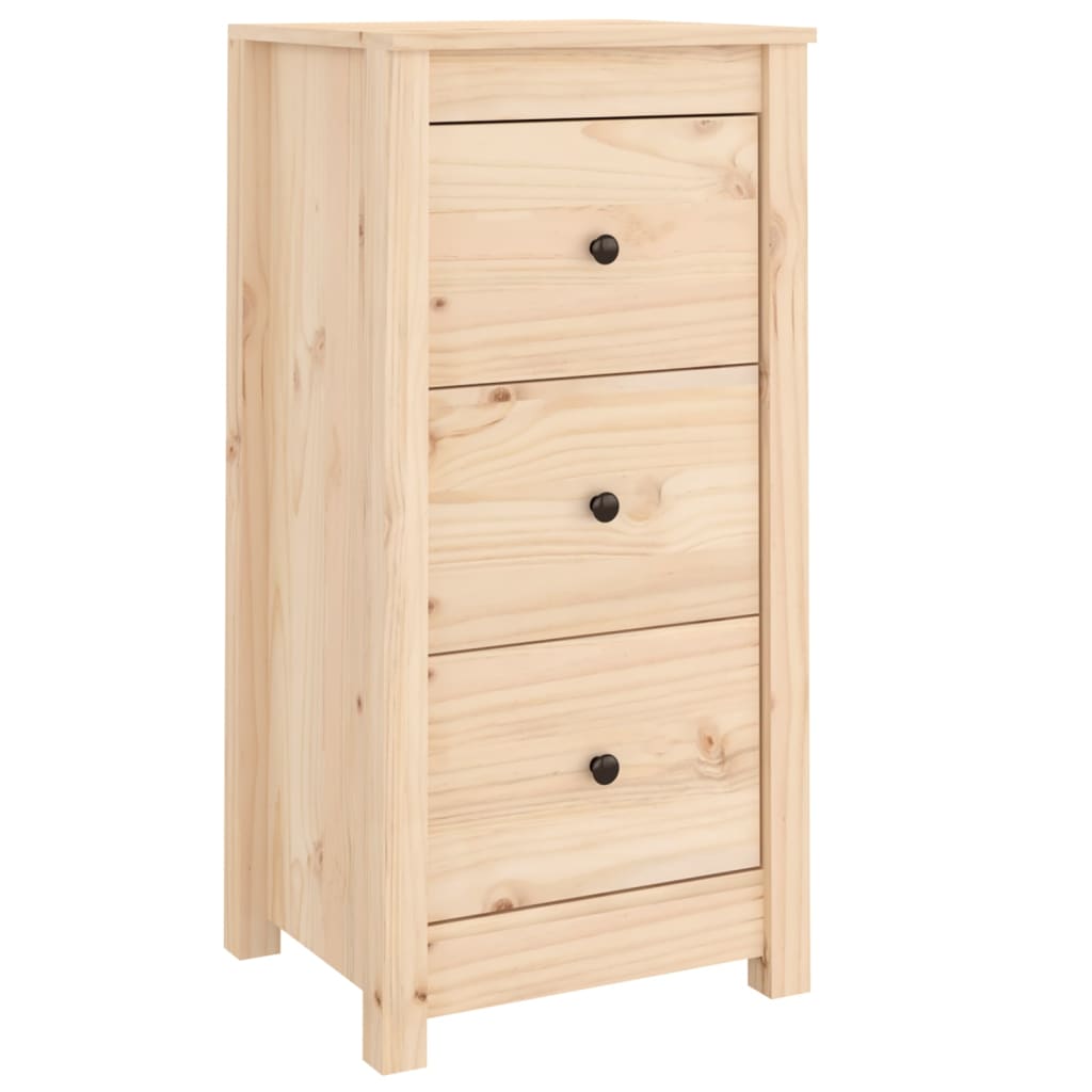 Dressoir 40X35X80 Cm Massief Grenenhout 1 Naturel