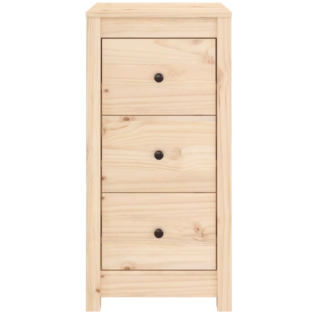 Dressoir 40X35X80 Cm Massief Grenenhout 1 Naturel