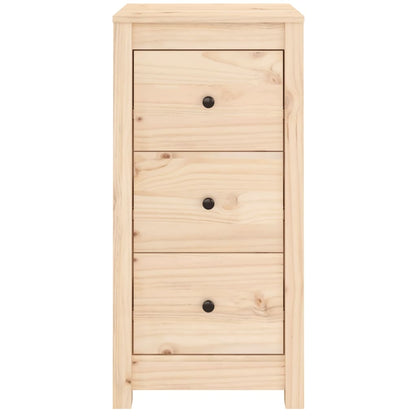 Dressoir 40X35X80 Cm Massief Grenenhout 1 Naturel