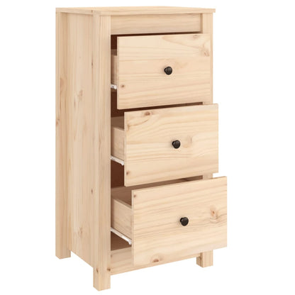 Dressoir 40X35X80 Cm Massief Grenenhout 1 Naturel