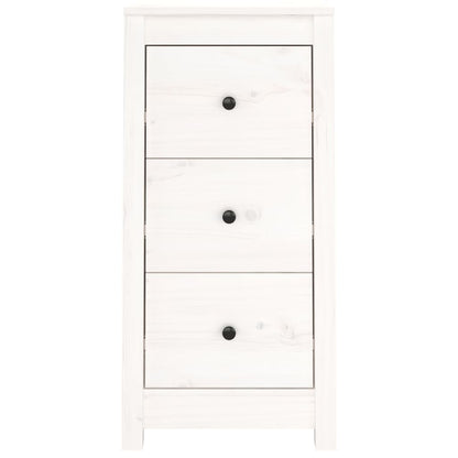 Dressoirs 2 St 40X35X80 Cm Massief Grenenhout Wit