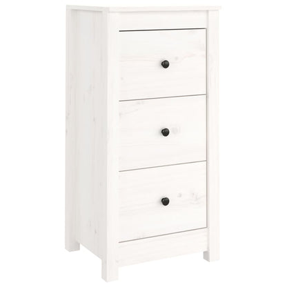 Dressoirs 2 St 40X35X80 Cm Massief Grenenhout Wit