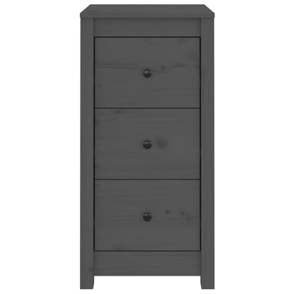 Dressoirs 2 St 40X35X80 Cm Massief Grenenhout Grijs
