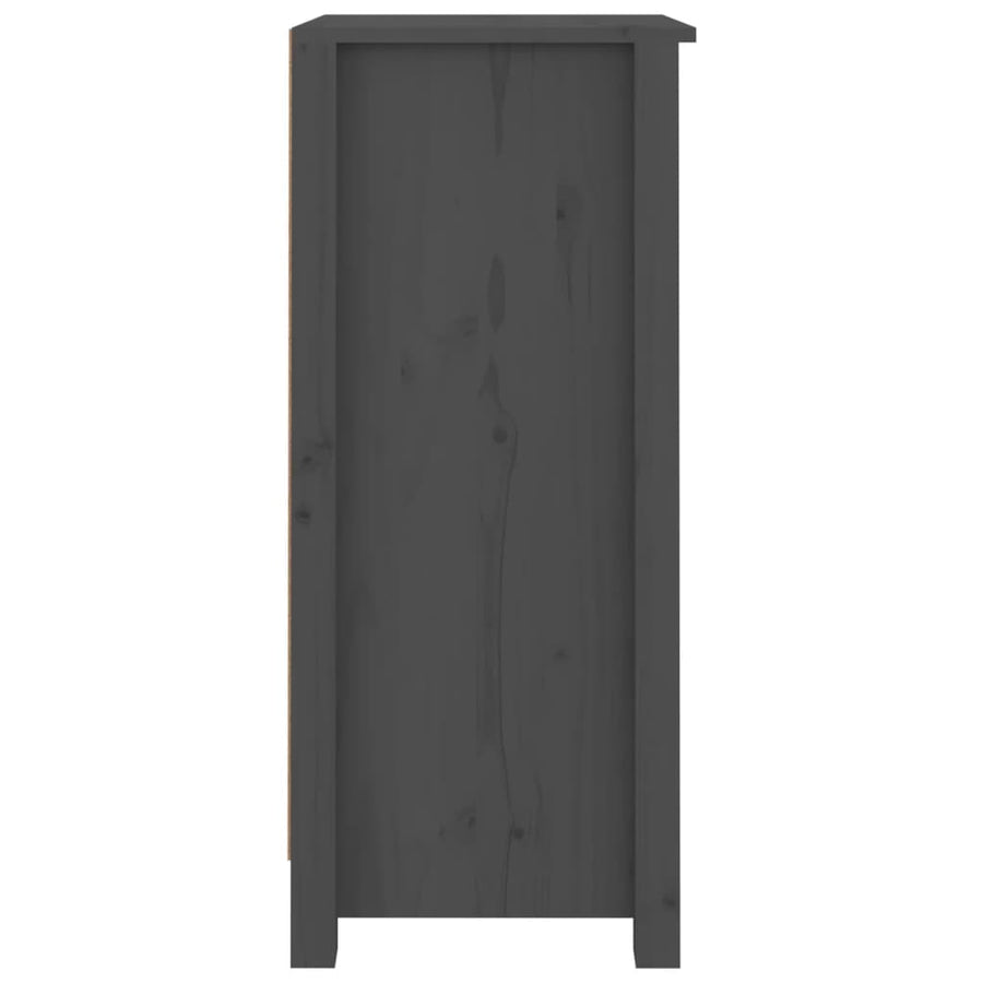 Dressoirs 2 St 40X35X80 Cm Massief Grenenhout Grijs