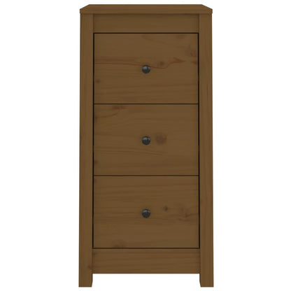 Dressoirs 2 St 40X35X80 Cm Massief Grenenhout Honingbruin
