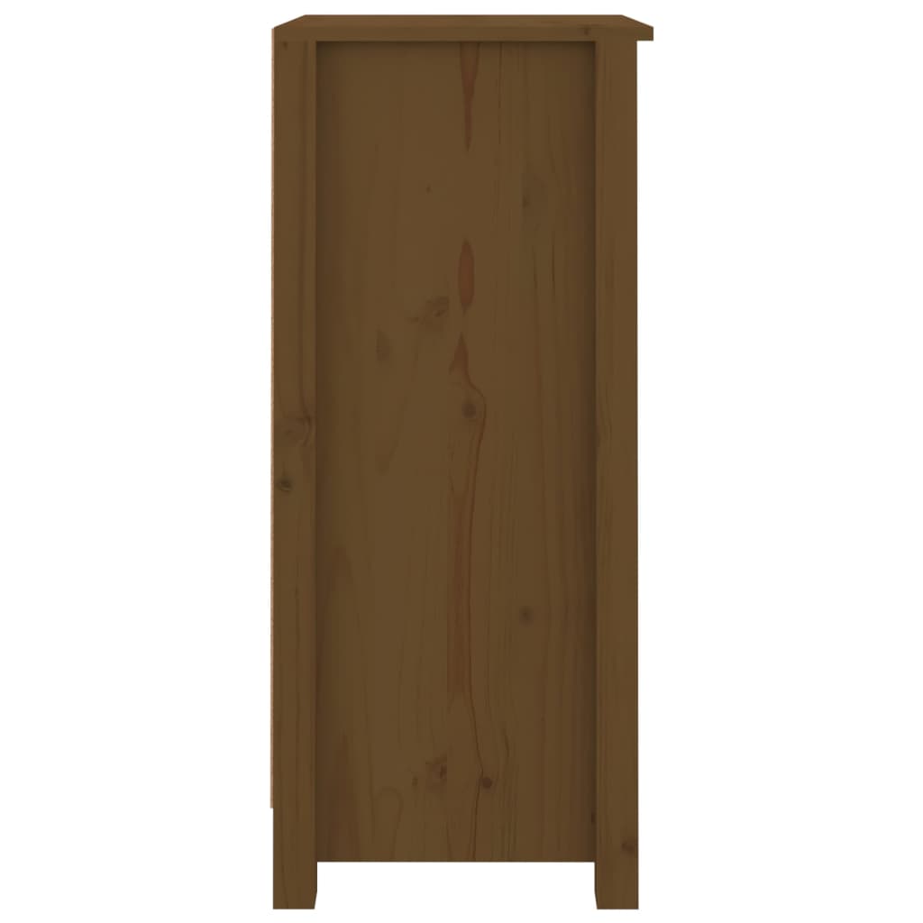 Dressoirs 2 St 40X35X80 Cm Massief Grenenhout Honingbruin