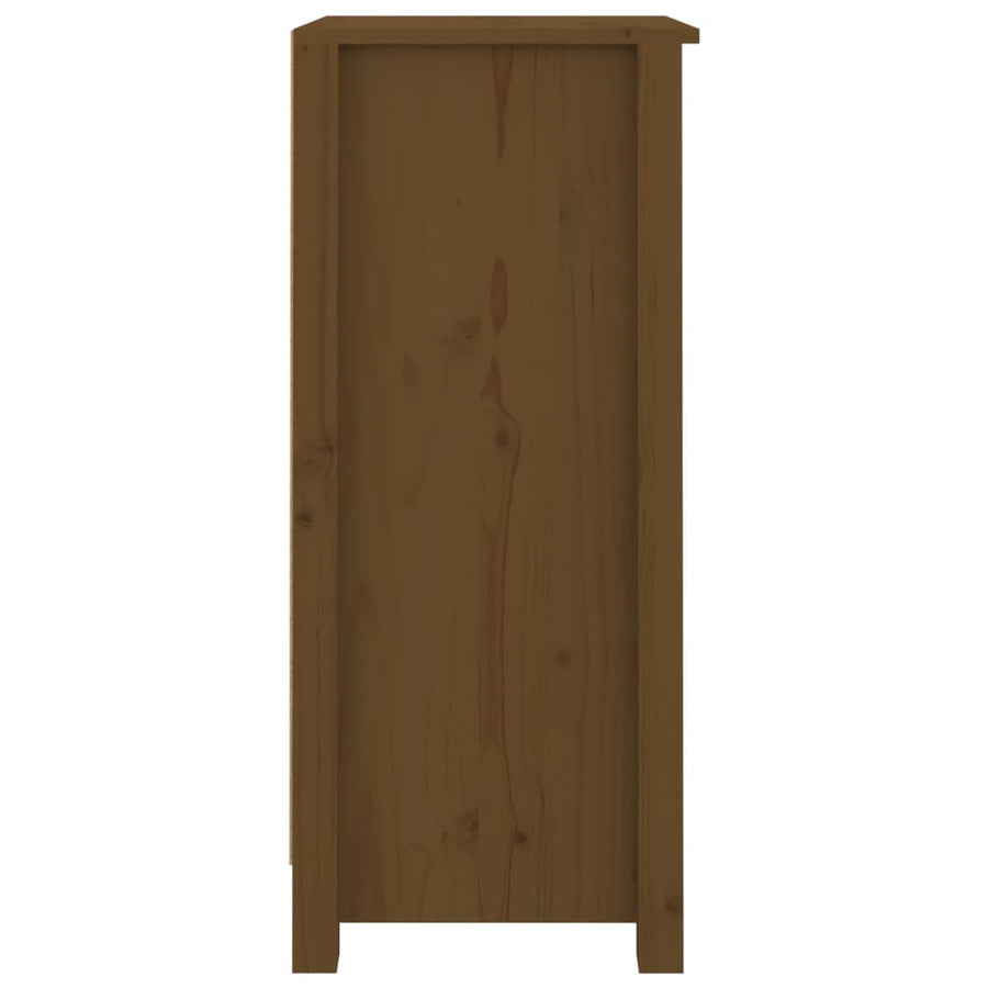 Dressoirs 2 St 40X35X80 Cm Massief Grenenhout Honingbruin
