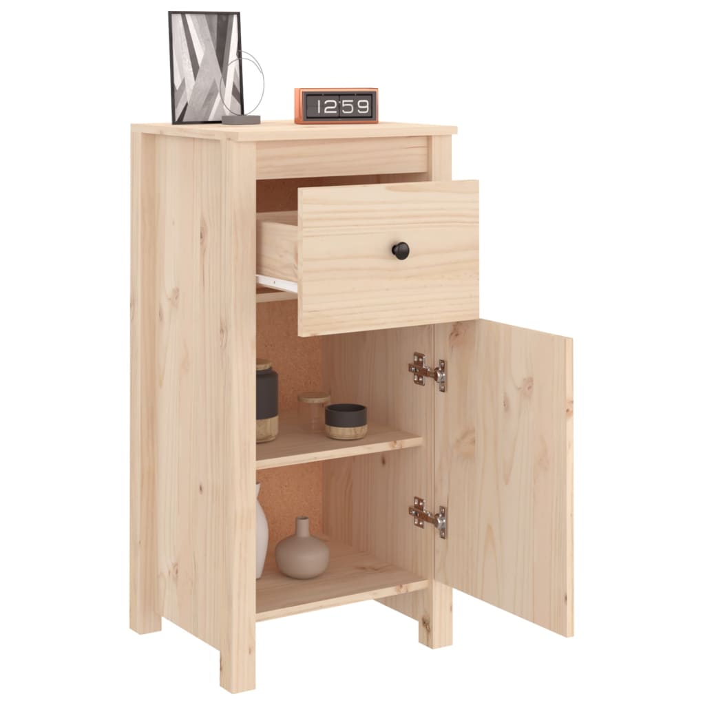 Dressoirs 2 st 40x35x80 cm massief grenenhout