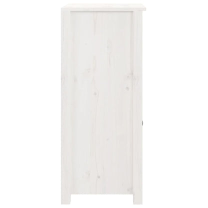 Dressoirs 2 St 40X35X80 Cm Massief Grenenhout Wit