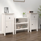 Sideboards 2 pcs 40x35x80 cm solid pine wood white