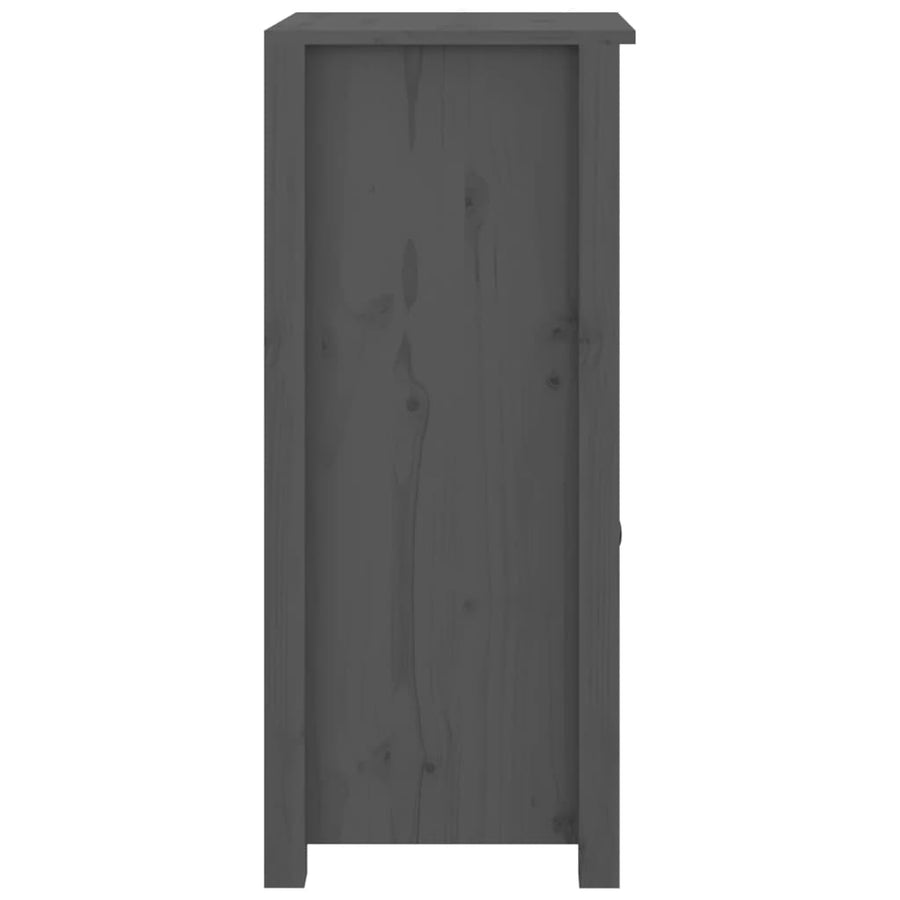 Dressoirs 2 St 40X35X80 Cm Massief Grenenhout Grijs