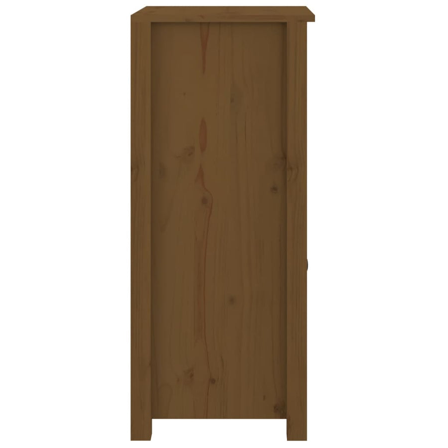 Dressoirs 2 St 40X35X80 Cm Massief Grenenhout Honingbruin