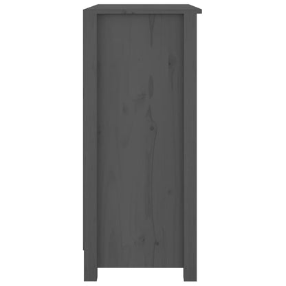 Dressoir 70X35X80 Cm Massief Grenenhout Grijs