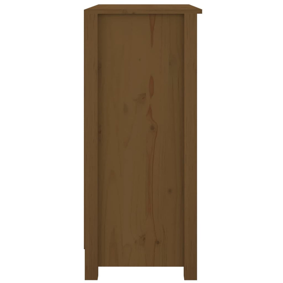 Dressoir 70X35X80 Cm Massief Grenenhout Honingbruin