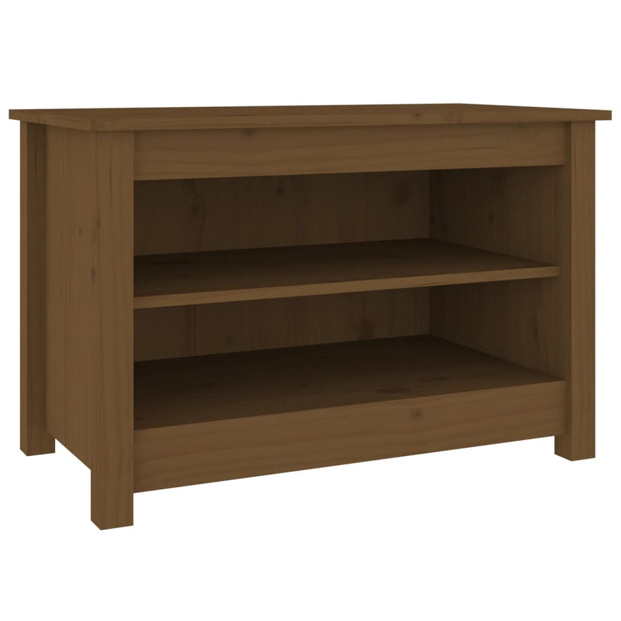 Schoenenkast 70x38x45,5 cm massief grenenhout honingbruin 70 x 38 x 45.5 cm Honingbruin