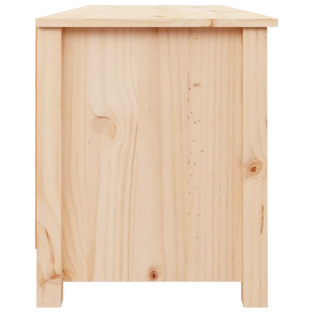Schoenenbank 0X38X45,5 Cm Massief Grenenhout 110 x 38 x 45.5 cm Naturel