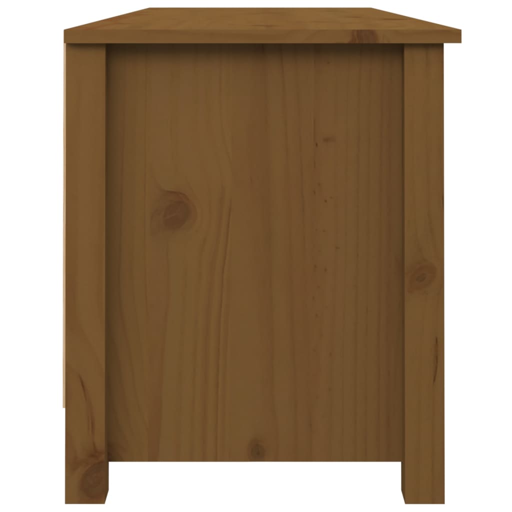 Schoenenbank 110x38x45,5 cm massief grenenhout honingbruin 110 x 38 x 45.5 cm Honingbruin