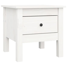 Bijzettafel Massief Grenenhout 1 40 x 40 x 39 cm Wit