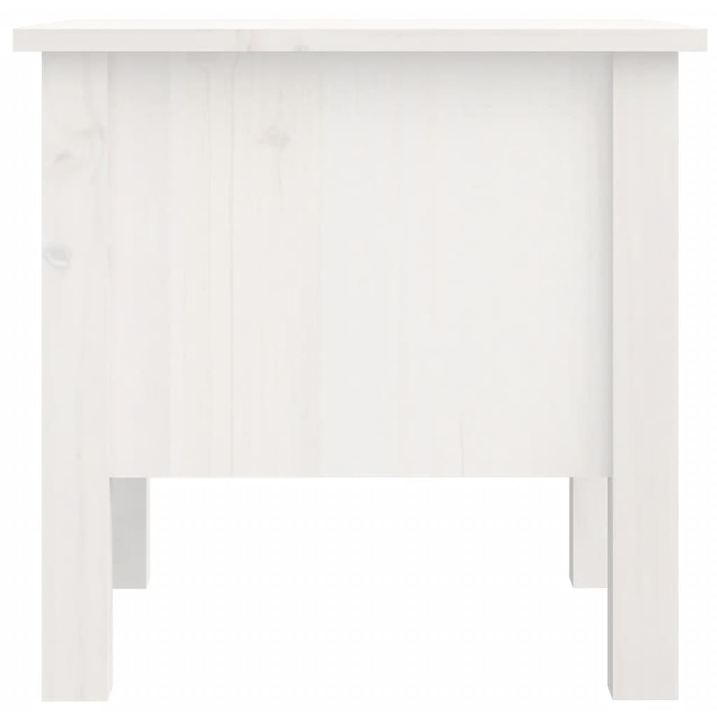 Bijzettafel Massief Grenenhout 1 40 x 40 x 39 cm Wit