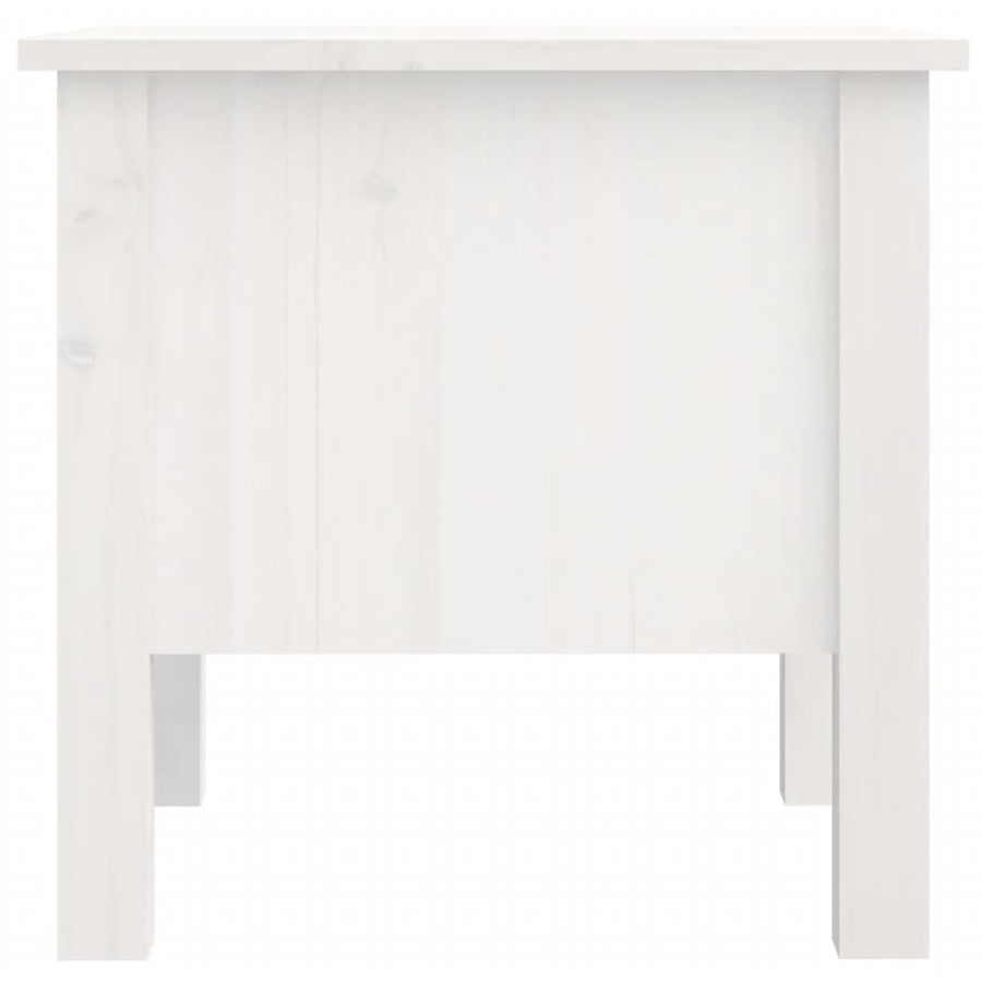 Bijzettafel Massief Grenenhout 1 40 x 40 x 39 cm Wit