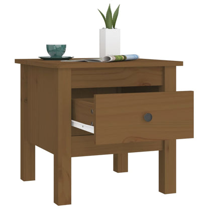 Bijzettafels Massief Grenenhout 2 40 x 40 x 39 cm Honingbruin