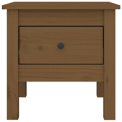 Bijzettafels Massief Grenenhout 2 40 x 40 x 39 cm Honingbruin
