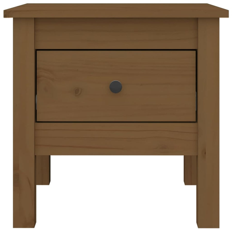 Bijzettafels Massief Grenenhout 2 40 x 40 x 39 cm Honingbruin