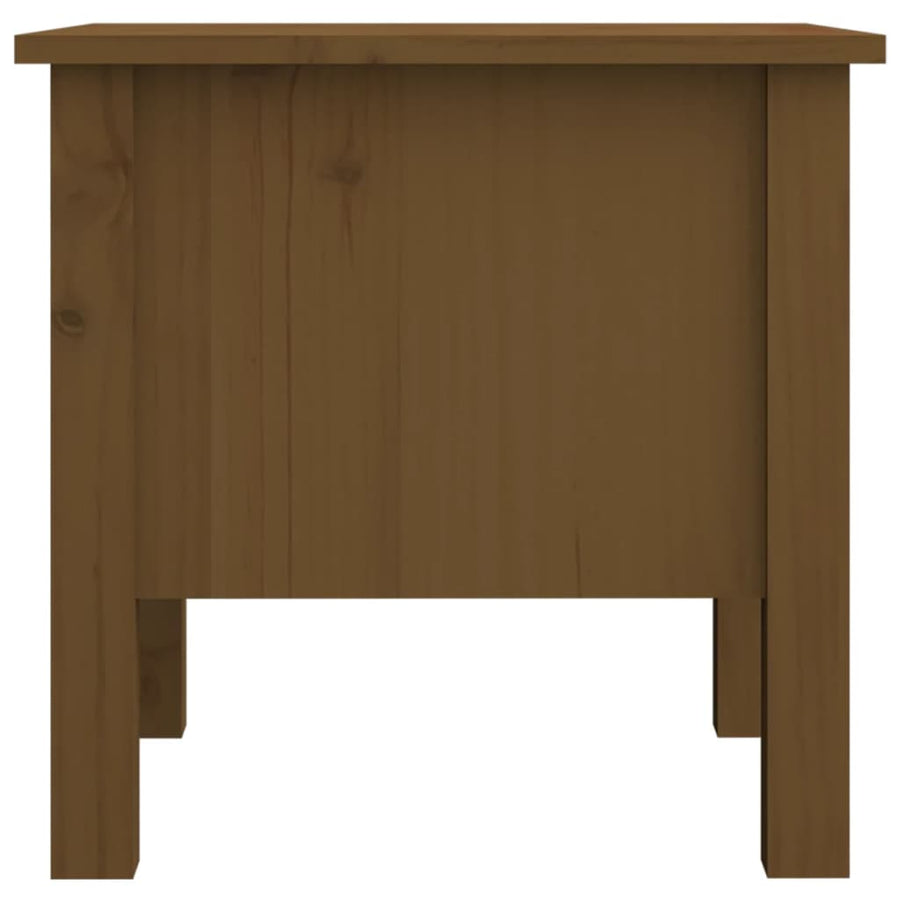 Bijzettafels Massief Grenenhout 2 40 x 40 x 39 cm Honingbruin