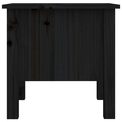 Bijzettafels Massief Grenenhout 2 40 x 40 x 39 cm Zwart