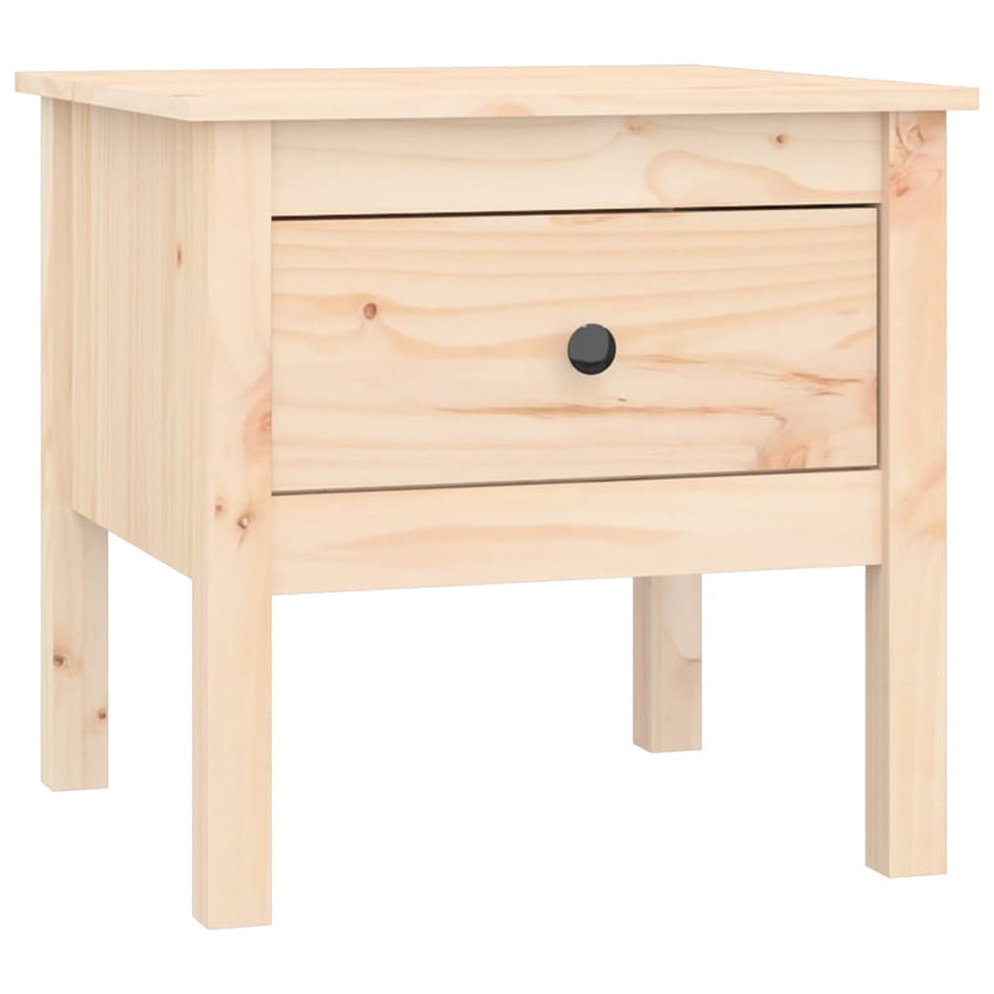 Bijzettafel Massief Grenenhout 1 50 x 50 x 49 cm Naturel