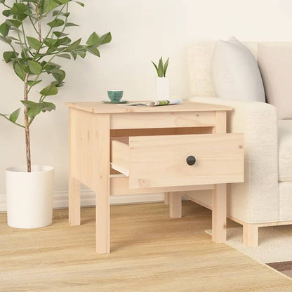 Bijzettafel Massief Grenenhout 1 50 x 50 x 49 cm Naturel
