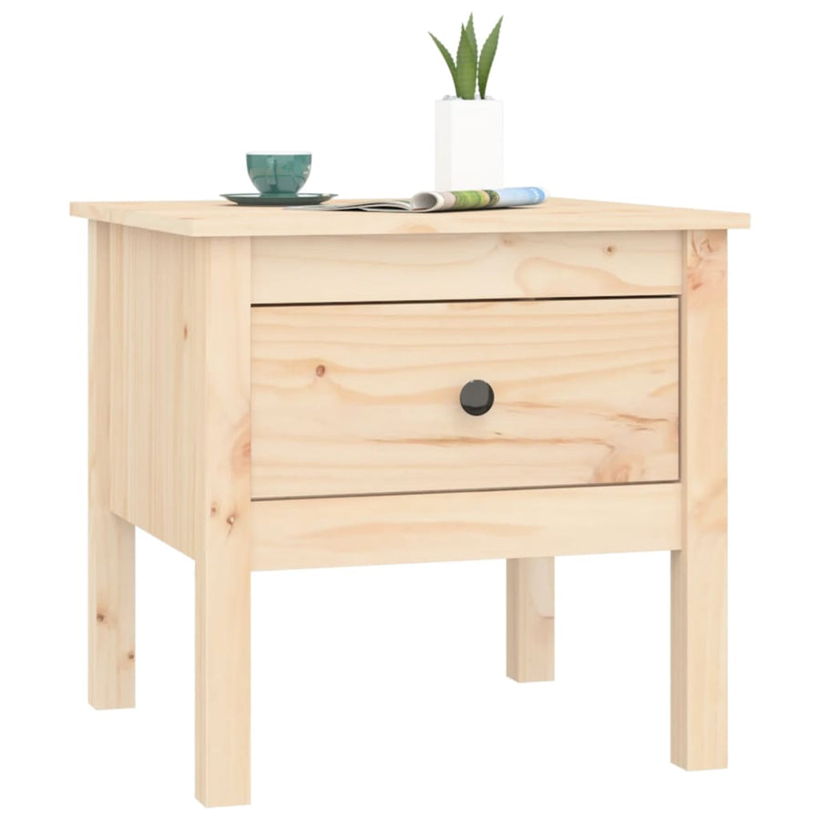 Bijzettafel Massief Grenenhout 1 50 x 50 x 49 cm Naturel