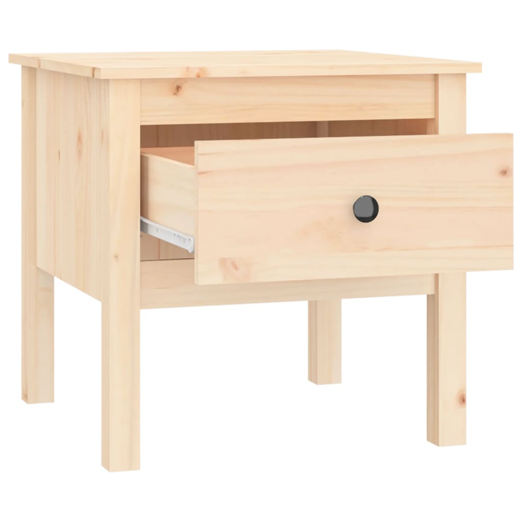 Bijzettafel Massief Grenenhout 1 50 x 50 x 49 cm Naturel