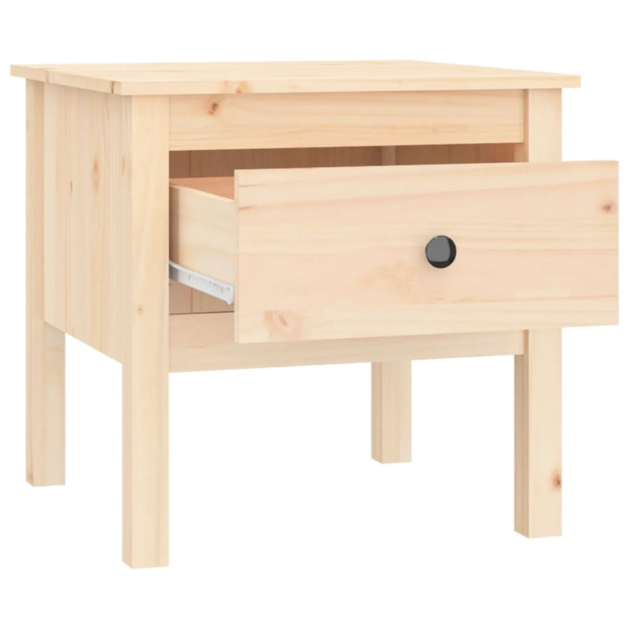Bijzettafel Massief Grenenhout 1 50 x 50 x 49 cm Naturel