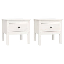 Bijzettafels Massief Grenenhout 2 50 x 50 x 49 cm Wit