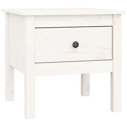 Bijzettafels Massief Grenenhout 2 50 x 50 x 49 cm Wit