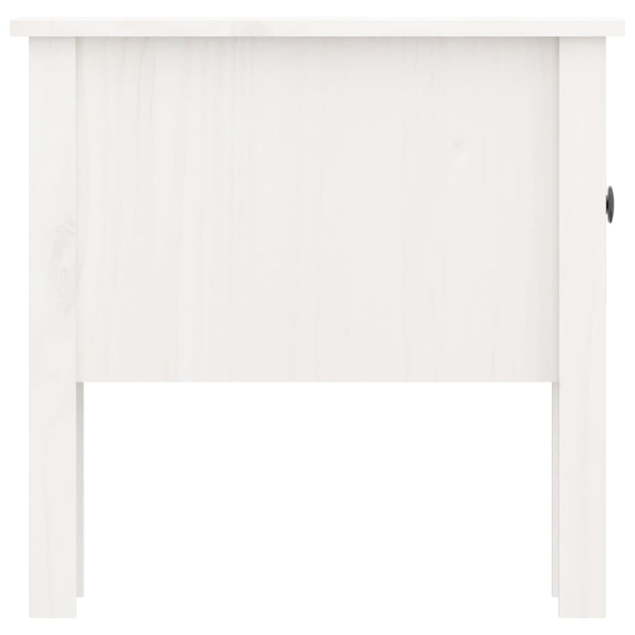 Bijzettafels Massief Grenenhout 2 50 x 50 x 49 cm Wit